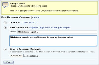Use the Approval Manager Comment Editor when proofing files with native proofers to download files\